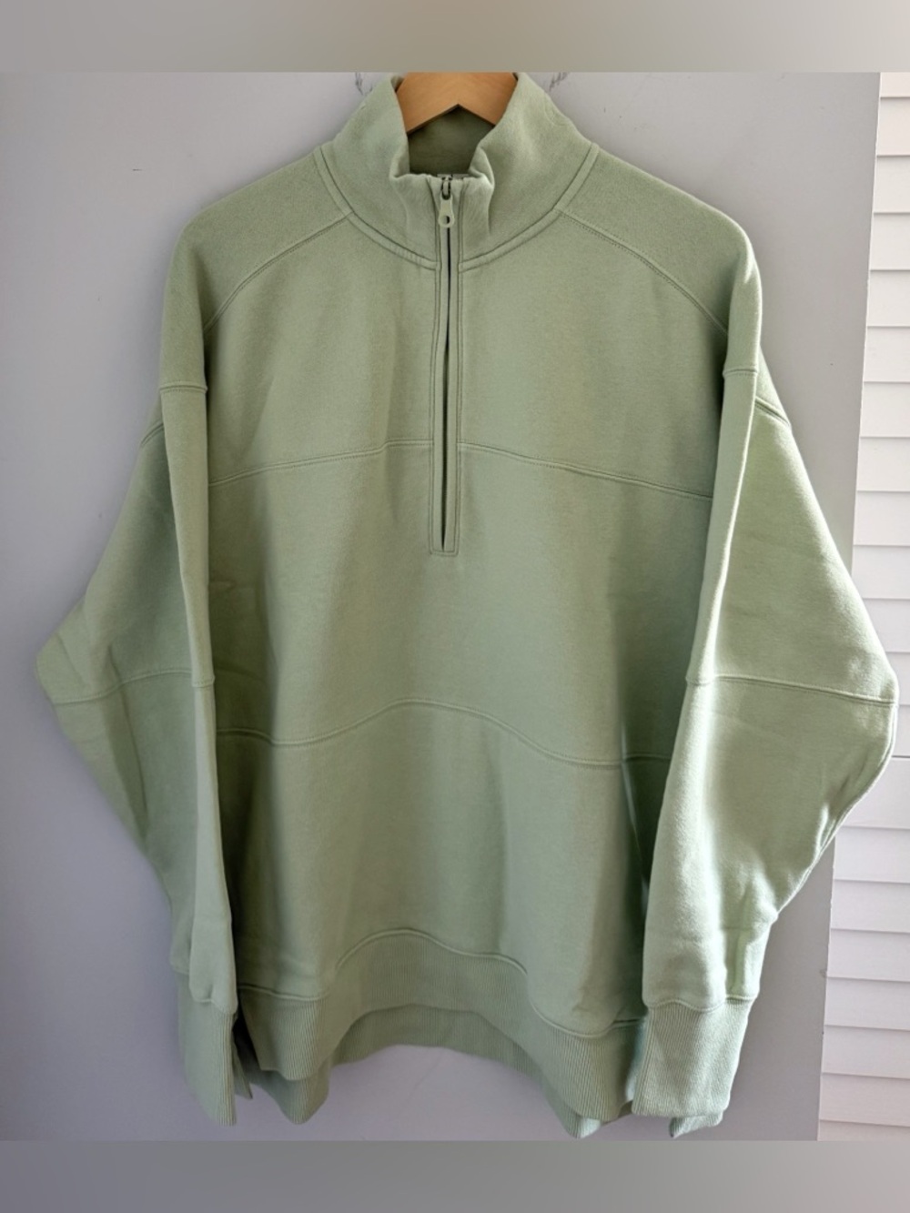 NWT Aerie Cloud Fleece Quarter Zip Sweatshirt M